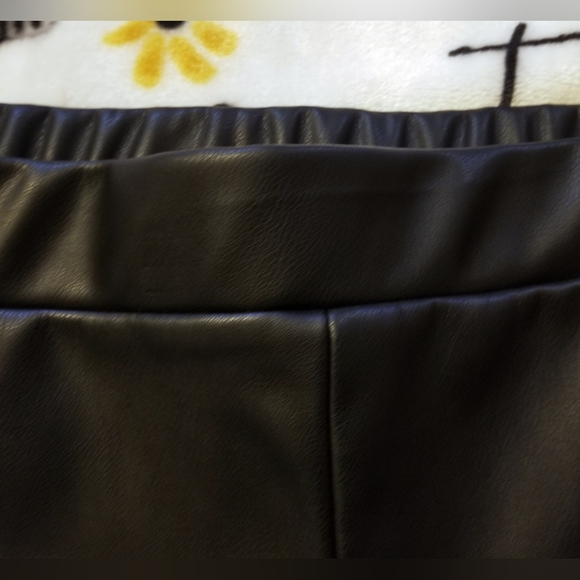 Sonoma x Denise Bidot Vegan Leather Leggings Plus Size 3X Black Pants Faux Moto - Picture 11 of 14